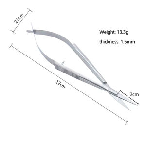 Ciseaux à ressort tranchants en acier inoxydable pour une utilisation professionnelle en manucure et pédicure - Product Image 4
