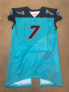 Camiseta de fútbol americano unisex transpirable de diseño libre de talla grande para adultos con mangas cortas - Product Image 5