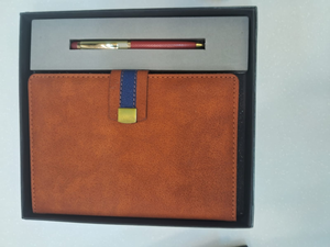 Set de Regalo de Cuaderno Personalizado con Logotipo Corporativo, Hecho a Mano en Cuero PU, para Hombres Ejecutivos y Profesores, para Promociones Navideñas - Product Image 2