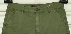 กางเกงขาสั้นสำหรับผู้ชายกางเกงขาสั้นผ้าฝ้ายทอลายทแยงสำหรับใส่กลางแจ้ง - Product Image 2