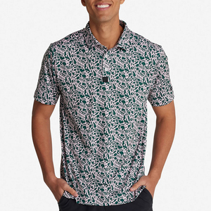 Polo transpirable de última moda para hombre con manga corta/Polo de algodón con estampado de logotipo personalizado de alta calidad para hombre - Product Image 2