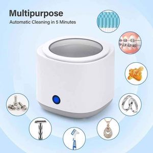 Macchina per Pulizia a Ultrasuoni 45000Hz Alta Frequenza Vibrazione Lavaggio Gioielli Occhiali Orologi Anelli Dentiere Ricaricabile Batteria/<span class=keywords><strong>USB</strong></span> - Product Image 1