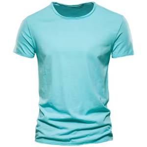 Nouvelle Arrivée 2026 – T-shirt Uni à Manches Courtes Col Rond en Coton Lourd 305 GSM pour Homme – Faible MOQ, Meilleur Prix - Product Image 1