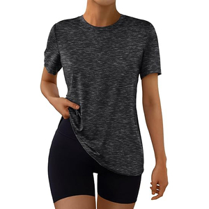 Camiseta de poliéster para mujer, detalle de malla suave, secado rápido, diseño ligero y transpirable, soporte flexible, sensación ligera - Product Image 2