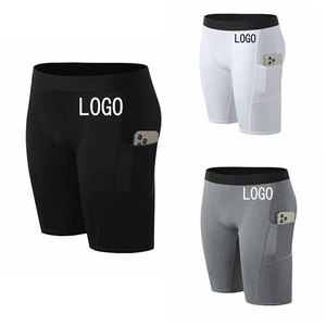 Pantalones Cortos Deportivos para Hombre, para Gimnasio y Actividades al Aire Libre, Transpirables, con Cintura Elástica de Spandex - Product Image 1