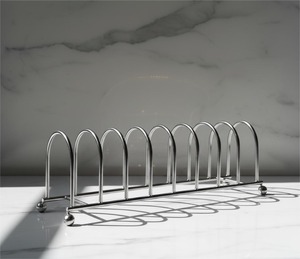 Support à vaisselle et assiettes en métal de haute qualité avec étagères réglables, multifonctionnel, largeur 20,48 cm, hauteur 10,16 cm - Product Image 3