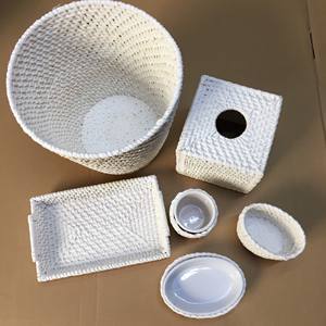 Nouvel article en rotin naturel, accessoires de bain, rangement, décor de salle de bain, support de cuisine, couverture de mouchoirs inclus FBA Amazon - Product Image 6