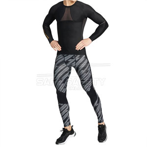 Collants de compression pour hommes Leggings de gymnastique à impression sublimée pour la course à pied Pantalon de fitness urbain - Product Image 5