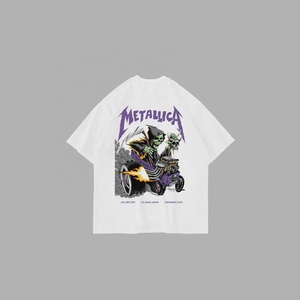 เสื้อยืดสตรีทแวร์ผ้าฝ้าย 100% คุณภาพสูง ล้างสีแบบแอซิด ดีไซน์ใหม่ ปรับแต่งได้ พร้อมตัวเลือกการปรับแต่ง  เป็นมิตรกับสิ่งแวดล้อม สำหรับผู้ชาย - Product Image 1