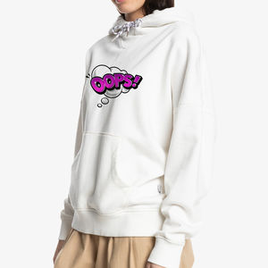 Femmes décontracté hiver surdimensionné à capuche à manches longues lourd tricoté polaire Logo personnalisé broderie sur le devant doux chaud XS taille - Product Image 1