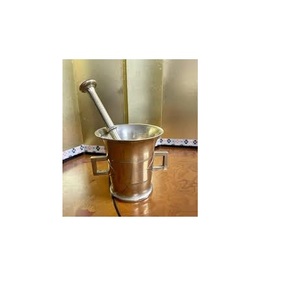 Mortero de latón y MAZO PARA trituradora de diseño moderno, herramientas y aparatos de cocina artesanales, a precio barato - Product Image 4