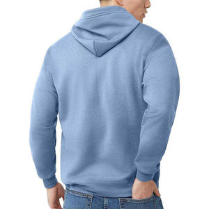 Sweat-shirts à capuche zippés en molleton personnalisés de haute qualité, sweat-shirts en coton molletonné avec logo personnalisé, sweat-shirts à capuche zippés techniques pour hommes, sweat-shirts basiques en coton mélangé - Product Image 4