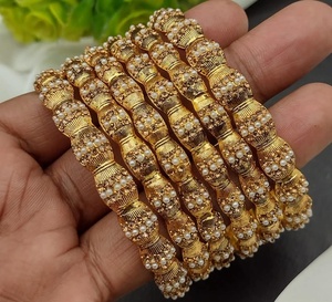 Elegantes brazaletes completos de nuevo color Recién llegados Diseños antiguos para mujeres Conjuntos de Boda nupcial de acero inoxidable - Product Image 3