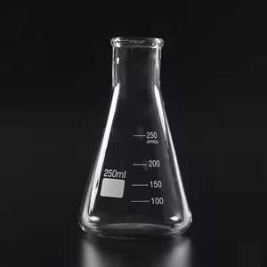 Matraz Erlenmeyer de cuello ancho Super Duty de grado de laboratorio de 250ml hecho de vidrio de borosilicato con borde reforzado - Product Image 3