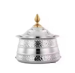 Chauffe-plats de table Arabian Design Casserole en acier inoxydable plaquée or de la meilleure qualité marmite à soupe et marmites - Product Image 1