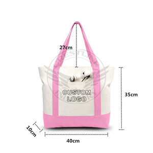 Custom Printed Logo Custom Brand Recycled Nylon Shopping Tote Daily Silk Screen Branded Strap Rope Handle Tote <b>Bag</b> Four Seasons - Product Image 2
