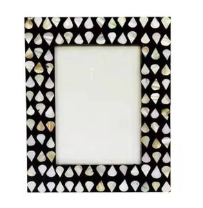 Marco de fotos con incrustaciones de hueso natural, incrustaciones de hueso hechas a mano personalizadas, intrincados diseños de incrustaciones de hueso y Marco de incrustaciones de hueso - Product Image 2