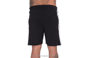 Shorts de plage pour hommes, été, haute qualité, décontractés, 100% coton, taille haute, fermeture éclair, tricotés, noirs - Product Image 5