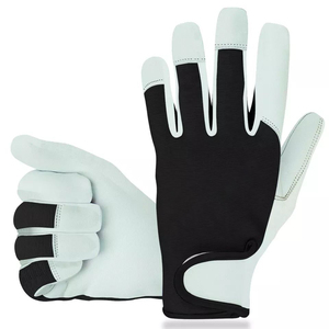 Gants d'équitation unisexes toutes saisons en cuir synthétique gaufré doux OEM ODM avec sangle réglable - Product Image 4