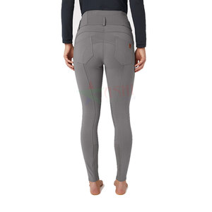 Collants d'équitation minces pour femmes de marque personnalisée Jodhpurs équestres en cuir spandex vêtements de sport pour dames pour chevaux - Product Image 4