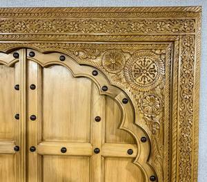 Vente en gros de porte moderne et luxueuse en bois vintage de haute qualité pour entrée de maison rustique indienne porte extérieure avec loquets et fermetures de porte - Product Image 5