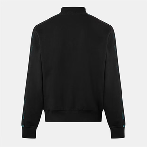 Sudadera de cuello redondo de invierno de algodón pesado con cremallera completa Sudadera elegante con hombros caídos - Product Image 3