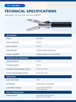 YYF SM1200D 10mm 20cm Pince de chirurgie animale bipolaire pour la scellation des vaisseaux, à mâchoires droites détachables, pour chirurgie ouverte