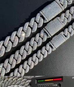 สร้อยคอเพชรโมอิสพร้อมโซ่ทองสไตล์ฮิปฮอปแบบอเมริกันสำหรับผู้ชายผลิตจากผู้ผลิตอินเดียโดยตรง - Product Image 5