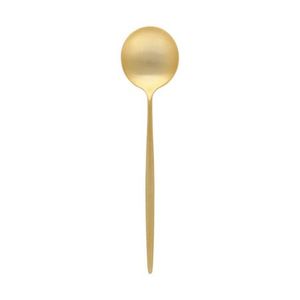 Ensemble de couverts de luxe de qualité alimentaire pour cadeaux de Noël, en acier inoxydable, cuillère à thé, cuillère dorée, couverts en métal - Product Image 2