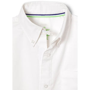 Camisa Oxford de Manga Larga Adaptable, Uniforme Escolar Personalizado para Niños y Niñas, Poliéster/Algodón, Personalización con Logotipo de Marca - Product Image 3