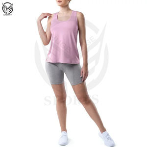 Débardeurs de yoga pour femmes, personnalisables OEM, 100 % coton, séchage rapide, respirants, été, avec logo/design personnalisé, ensemble jeunesse - Product Image 5