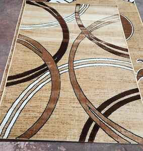 พรมทอเครื่องจักร โพลีโพรพิลีน ทันสมัย สไตล์ตุรกี คุณภาพสูง ป้องกันคราบ ขนยาว ลายนามธรรม ขนาดกลาง - Product Image 3