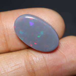 8 quilates Natural australiano Lightning Ridge negro ópalo cabujón 19X11X4MM aproximadamente piedras preciosas sueltas para la fabricación de joyas - Product Image 4