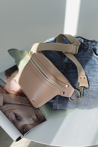 กระเป๋าคาดเอวหนังแท้สไตล์วินเทจ รุ่น LWB-0018 พร้อมซิปปิด ใช้ได้ทั้งชายและหญิง - Product Image 6