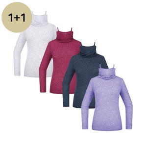 Camiseta de cuello múltiple Ice Blossom Line para mujer 1+1 REWFTSMBE550 - Product Image 1
