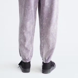 Pantalon en toile délavée pour homme, service OEM 2025, 100% coton, taille mi-haute, élastique, décontracté, respirant, design personnalisé, hiver, toutes saisons - Product Image 5