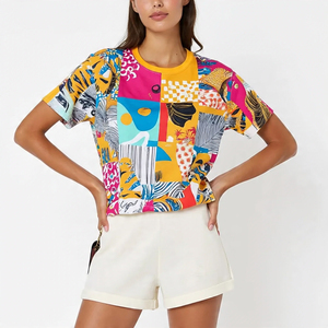 T-shirts pour femmes Sublimation Polyester/Coton Solide Respirant Séchage Rapide Twin Sets Jogging Fitness Haute Qualité Running Wear - Product Image 4