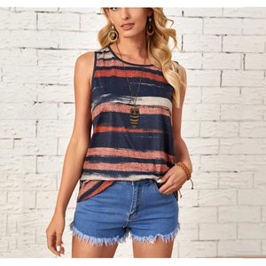 Débardeur de sport pour femme avec impression par sublimation complète Débardeur sans manches à col rond pour femme Nouvelle mode d'été - Product Image 6