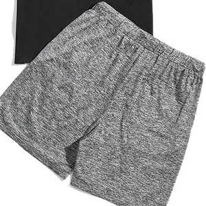 เซ็ตเสื้อยืดและกางเกงขาสั้นสำหรับผู้ชายชุดวิ่งผ้าคอตตอนชุดเล่นกีฬาฤดูร้อนออกแบบโลโก้ได้ตามต้องการ - Product Image 4