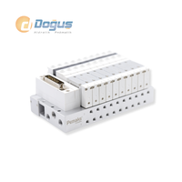 Vanne électrique multipin à bobine unique PV2T 1/8-5/2, structure de commande en îlot, personnalisable pour milieux eau et gaz, support OEM