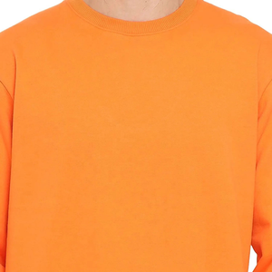 Conjunto Deportivo Informal para Hombre, Sudadera de Cuello Redondo y Pantalones Deportivos de Algodón de Color Naranja Sólido, Marca Propia OEM Trackstar - Product Image 6