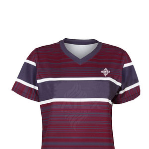 ชุดซอฟต์บอลขายส่งแบบระบายอากาศได้ดี ผลิตจากโพลีเอสเตอร์ 100% รับผลิตตามสีและขนาดที่ต้องการ บริการ OEM ราคาดีที่สุด ประเทศปากีสถาน - Product Image 5