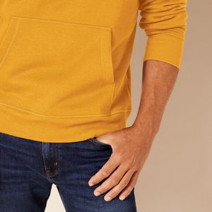 Warm Cotton <b>Hoodie</b> for <b>Men</b> <b>Thick</b> Fleece Pullover Drop Shoulder Oversized Streetwear Sweatshirt Custom Logo Fashion Design - Product Image 5