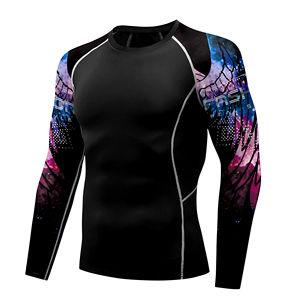 Bjj MMA Rash Guard Boxeo personalizado Jiu Jitsu Kimono De Jiu Jitsu Deportes Camisa De Compresión Rash Guards para Bjj Rash Guard Mma - Product Image 5