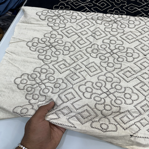 Tela de Bordado de Algodón de Alta Calidad, Suave y Transpirable, con Diseño Floral, para Costura, Manualidades y Uso Doméstico - Product Image 4