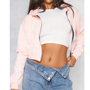 Sudaderas con capucha y sudaderas con cremallera personalizadas de gran tamaño con cremallera completa de algodón 100% polar para mujer sudaderas con capucha con cremallera reflectante para mujer - Product Image 2