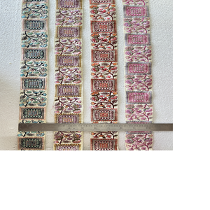 Custom Made Eco-Friendly Machine Embroidered <b>Ribbons</b> <b>Laces</b> Various Designs Floral Pattern Three Colours Organza Fabric for - Product Image 2
