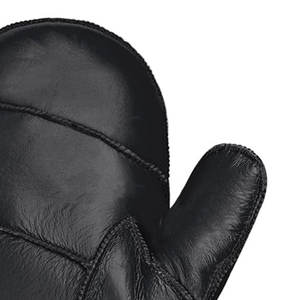 Mitones de cuero con aislamiento personalizado para actividades al aire libre de invierno hechos con cuero de vaca duradero y forro interior suave para un calor adicional - Product Image 6