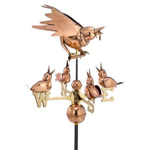 Girouette décorative d'extérieur Farmhouse Lawn Terrace Top and Garden Applicable Colorful Hen Weather Vane Wind Director Compass - Product Image 1