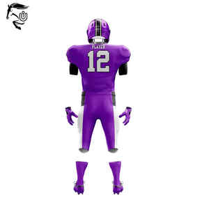 Top Trending Design Sports Wear Uniforme de fútbol americano Deportes Sublimación Imprimir Tela de poliéster Uniforme de fútbol americano - Product Image 3